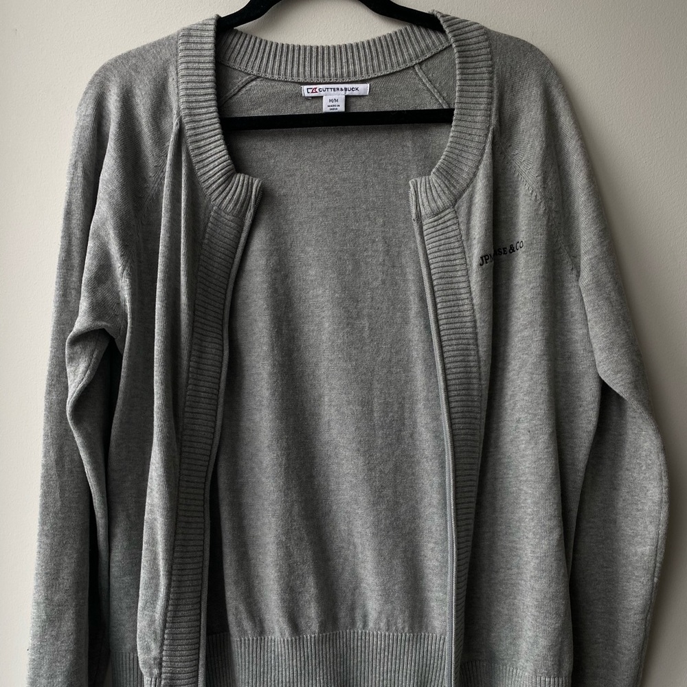 Double Zip Grey Sweater